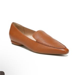 NWT.  	
Franco Sarto Belamour Loafer (Women)
 
COGNAC, Size 6. Leather upper